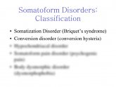 Somatoform disorder Psychology